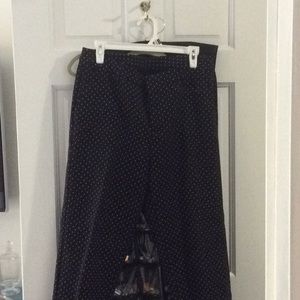 Black and white polka dot pants